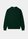 Men's Lambswool Crew Neck Jumper in Tartan Green