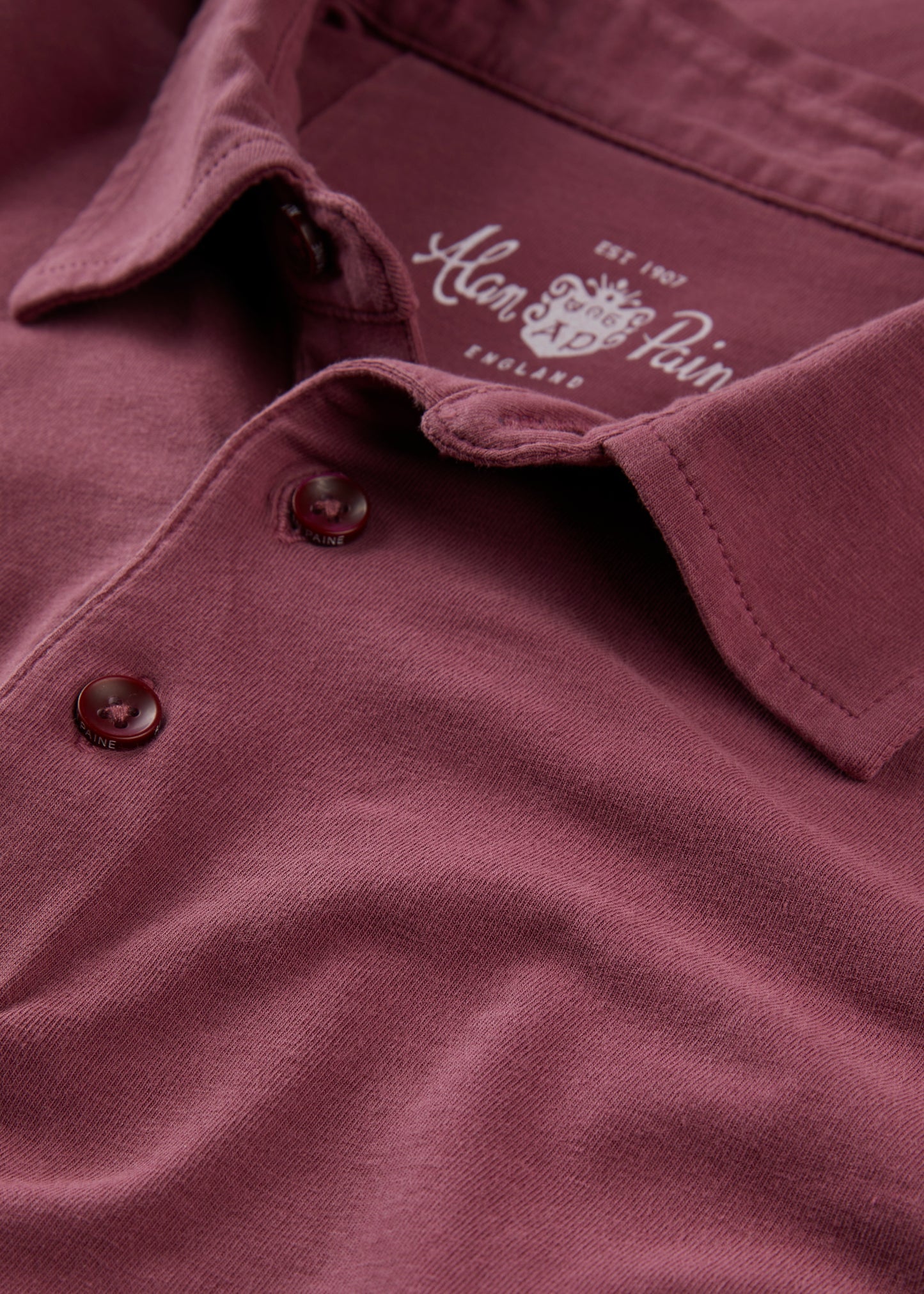 Men's Pique Cotton Polo Shirt in Red