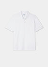 Men's Pique Cotton Polo Shirt in White