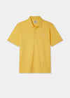 Men's Pique Cotton Polo Shirt in Yellow