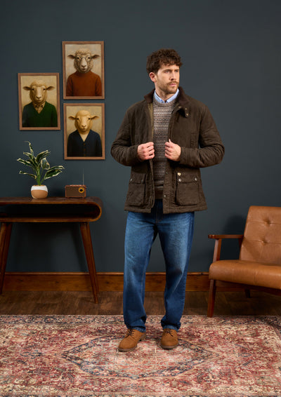 Mens-Quilted-Jacket-Olive