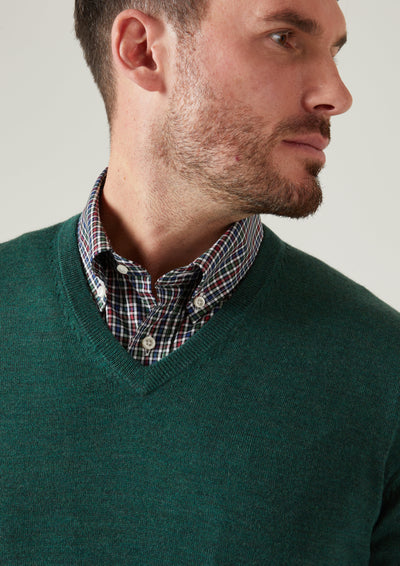 Millbreck Merino Wool Jumper in Hunter