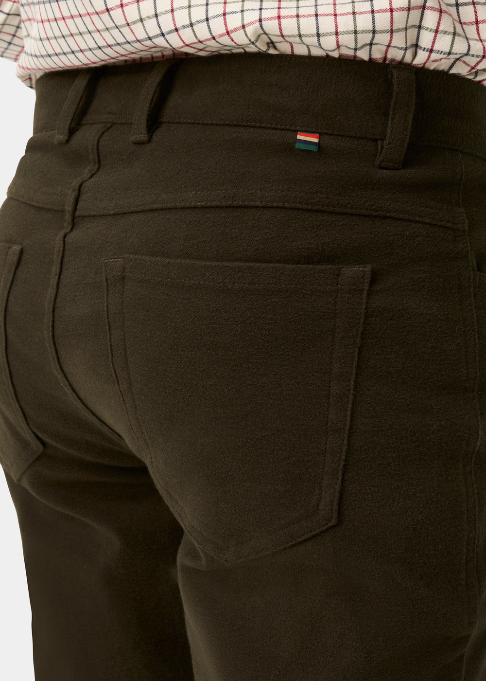 Southoak Moleskin Men's Trousers In Olive - Regular Fit