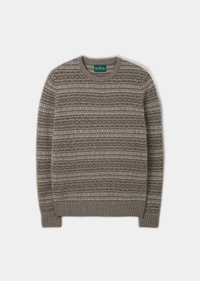 Towthorpe Men's Lambswool Fairisle Vole Jumper