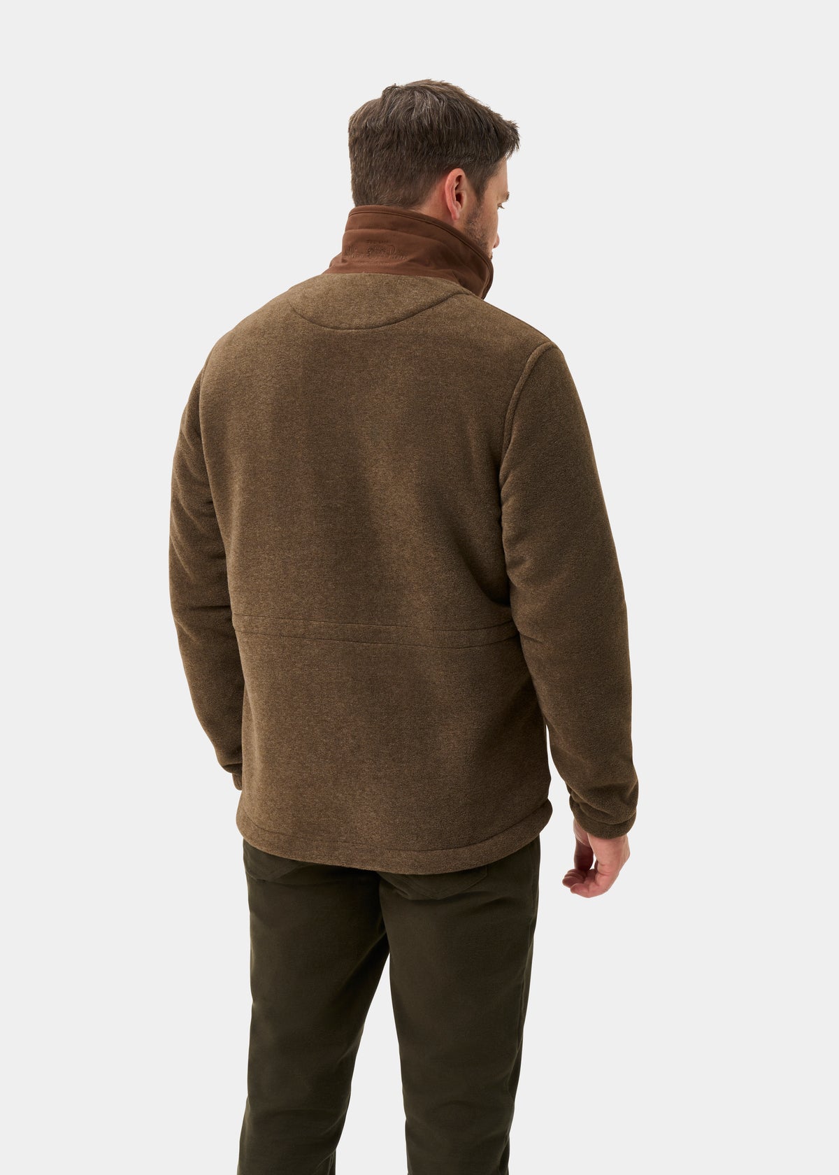 Aylsham Men's Fleece Jacket In Pecan - Regular Fit