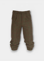 Combrook Men's Tweed Water Repellent Shooting Breeks in Sage  -  Regular Fit