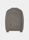 Haddington Cashmere Jumper i Mouse - Normal passform