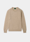 Beige sweater on a light gray background