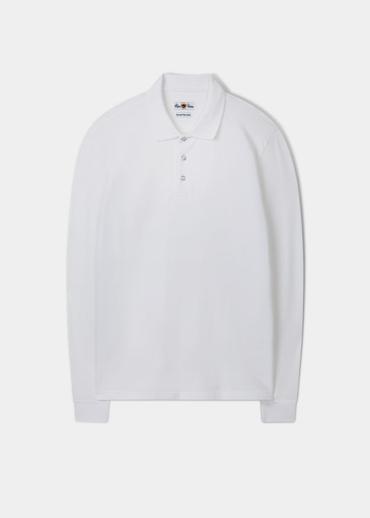 Reed Långärmad Polo I Vit