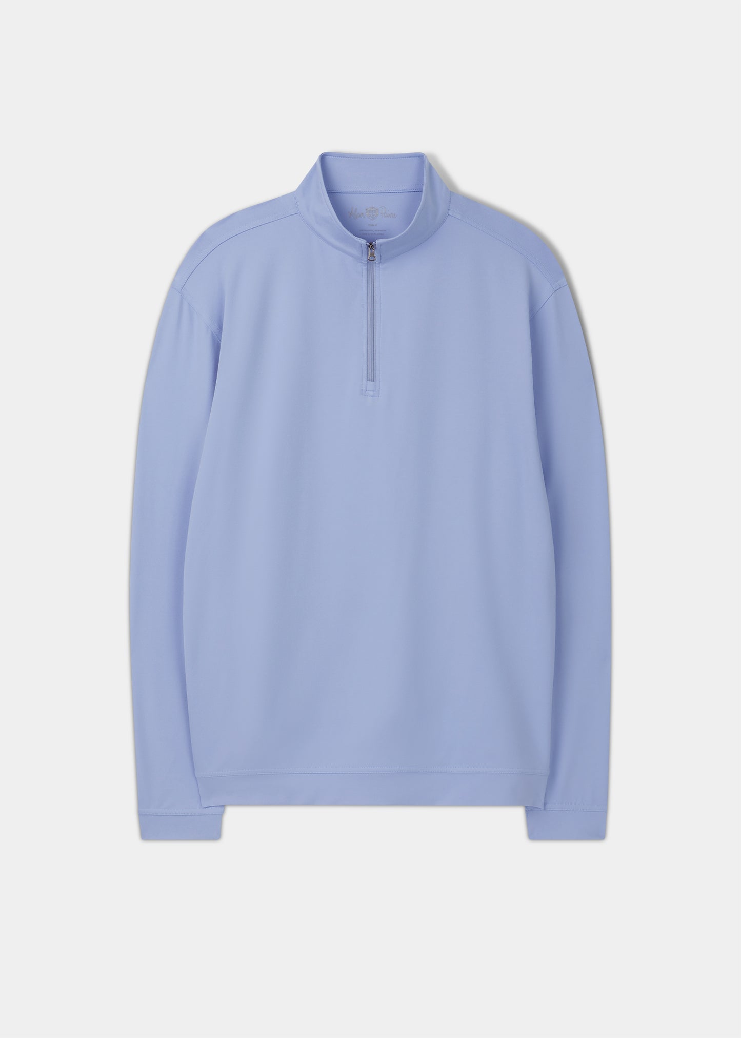 Rainford Performance 1/4 Zip Mock Neck i ljusblått