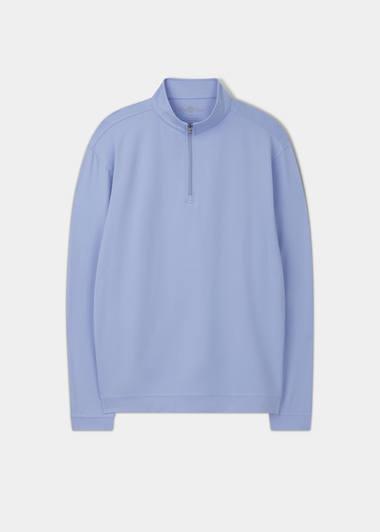 Rainford Performance 1/4 Zip Mock Neck i ljusblått