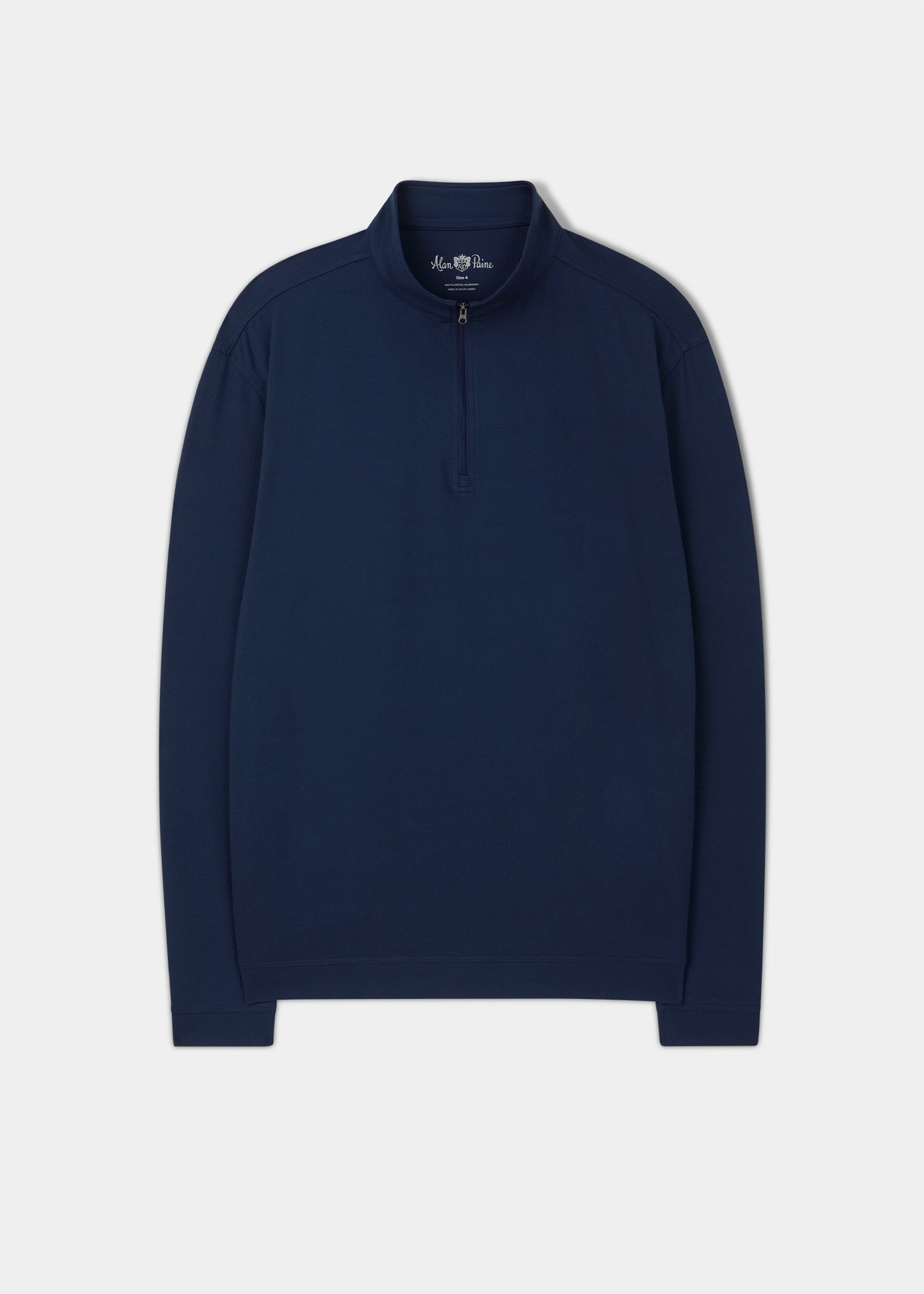 Rainford Performance 1/4 Zip Mock Neck i marinblå
