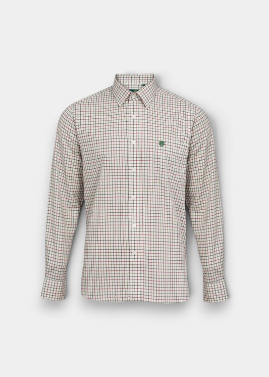 Aylesbury Men's Red Check Shirt - Regular Fit