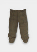 Rutland Men's Tweed Water Repellent Shooting Breeks in Dark Moss  -  Regular Fit