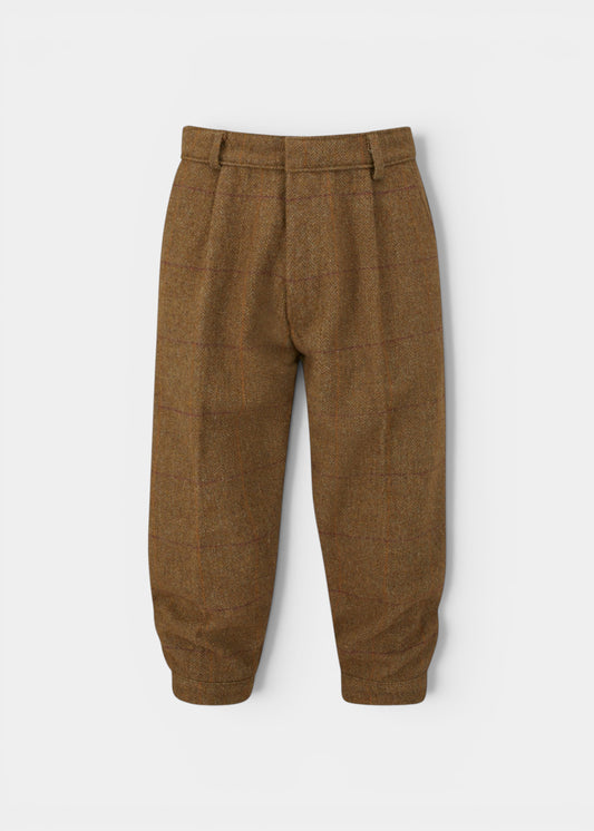 Rutland Men's Tweed Water Repellent Shooting Breeks in Birch -  Regular Fit