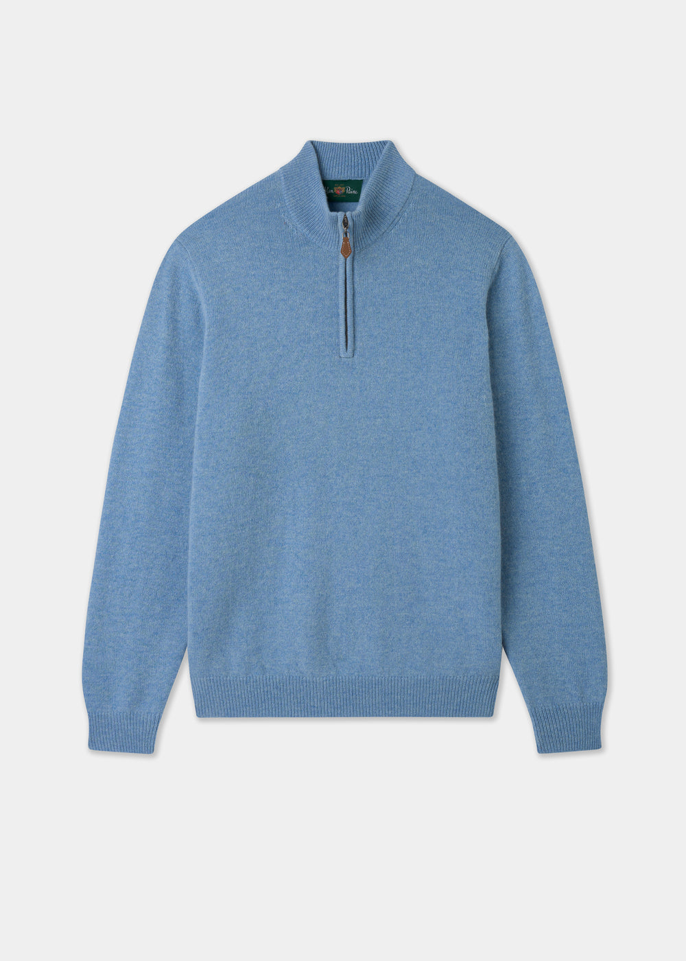 Men's Light Blue Quarter Zip Jumper