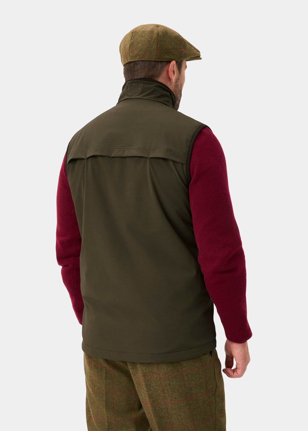 Willsden Men's Water Repellent Gilet In Olive - Regular Fit